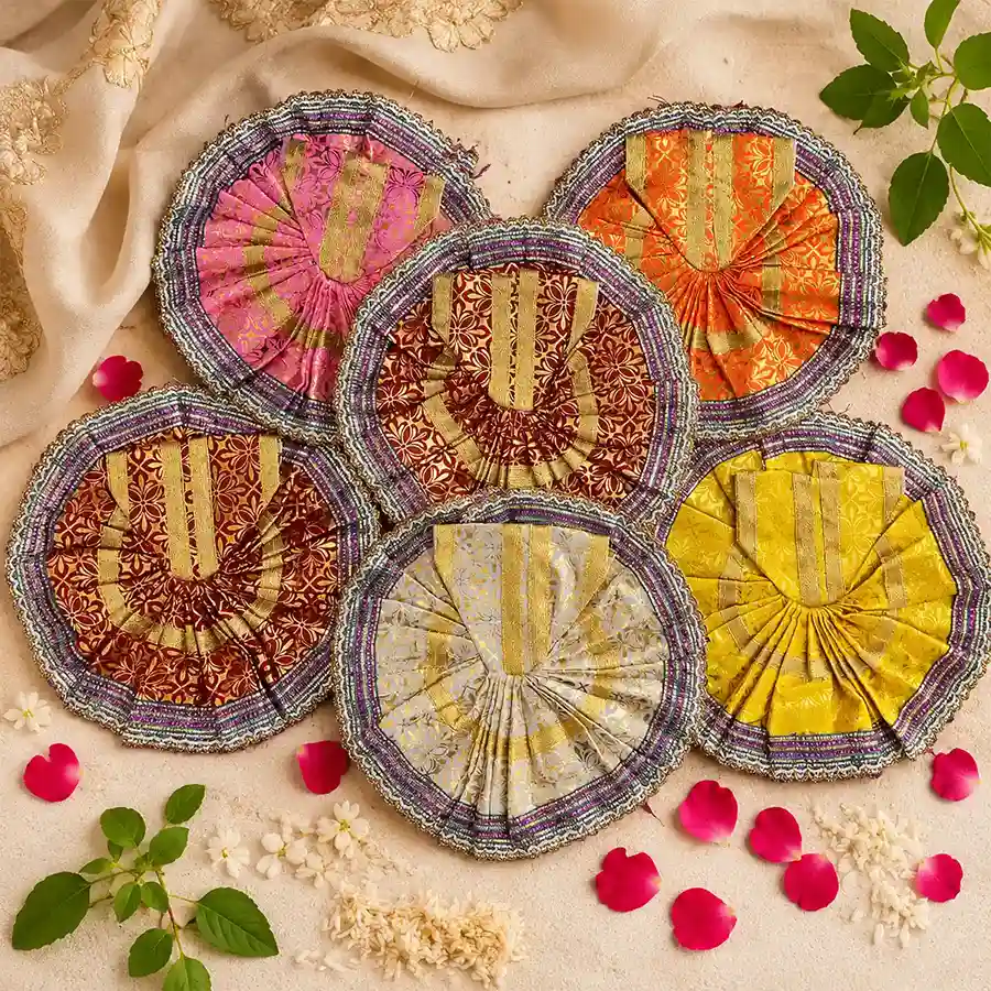 Designer Dress For Laddu Gopal | Traditional Zari Dress For Laddu Gopal | Size -10.6